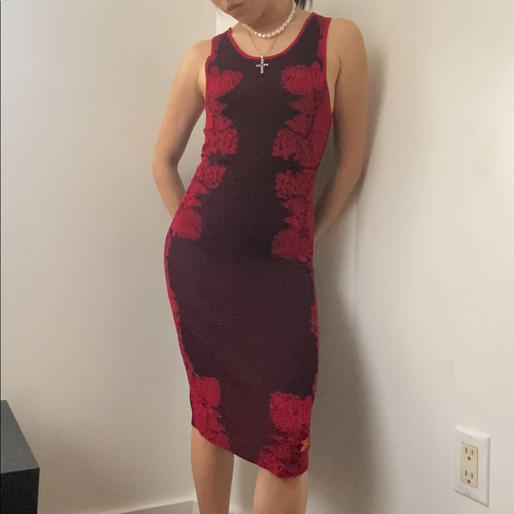 Design also knit bodycon dress